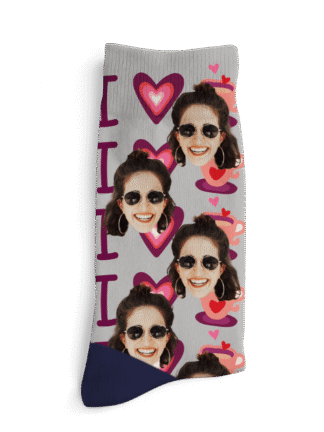 Personalizované ponožky – Já ❤️ kafe