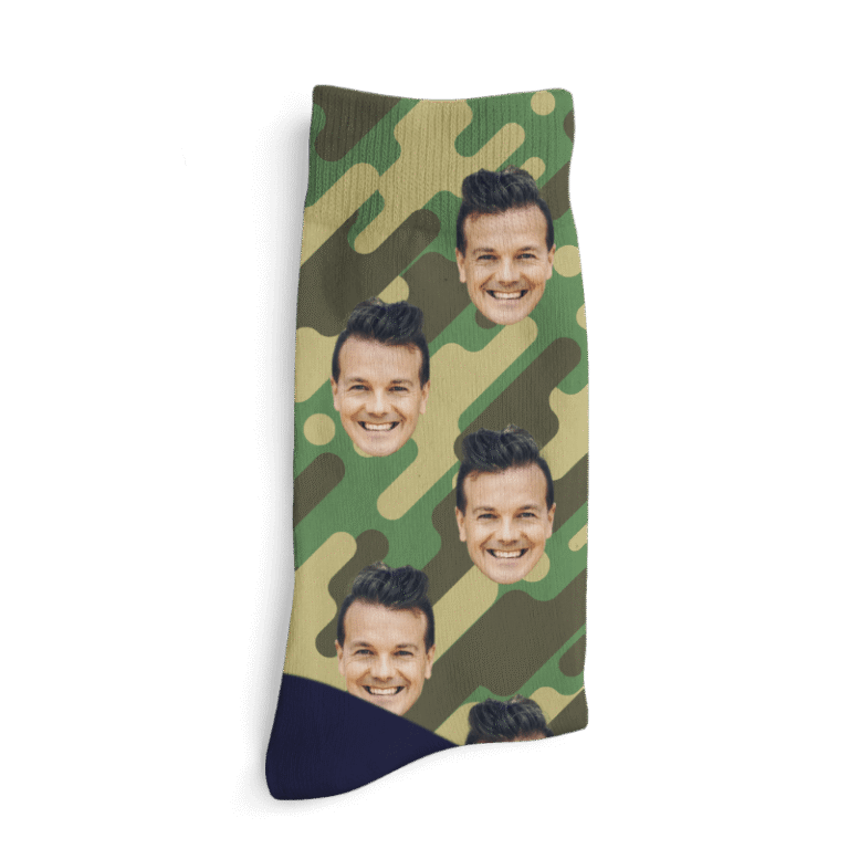 Personalizované ponožky - Kamufláž