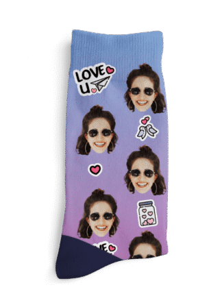 Personalizované ponožky – JÁ ❤️ TĚ