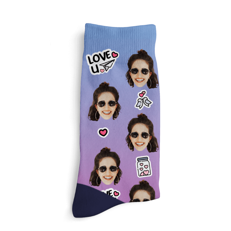 Personalizované ponožky – JÁ ❤️ TĚ