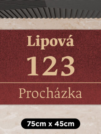 Personalizovaná rohožka s vaší adresou