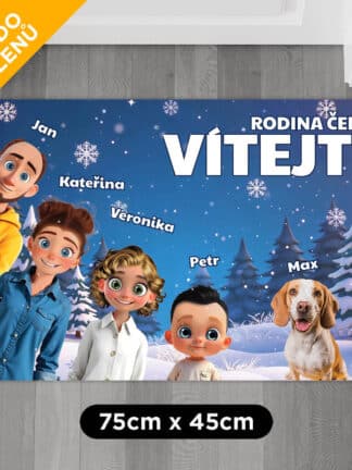 Personalizovaná rohožka –   Zimní domov