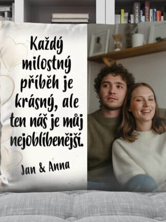 Personalizovaný polštář - Naše láska