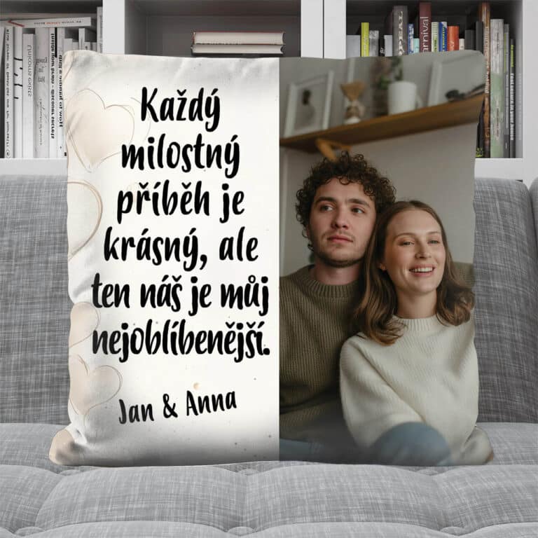 Personalizovaný polštář - Naše láska