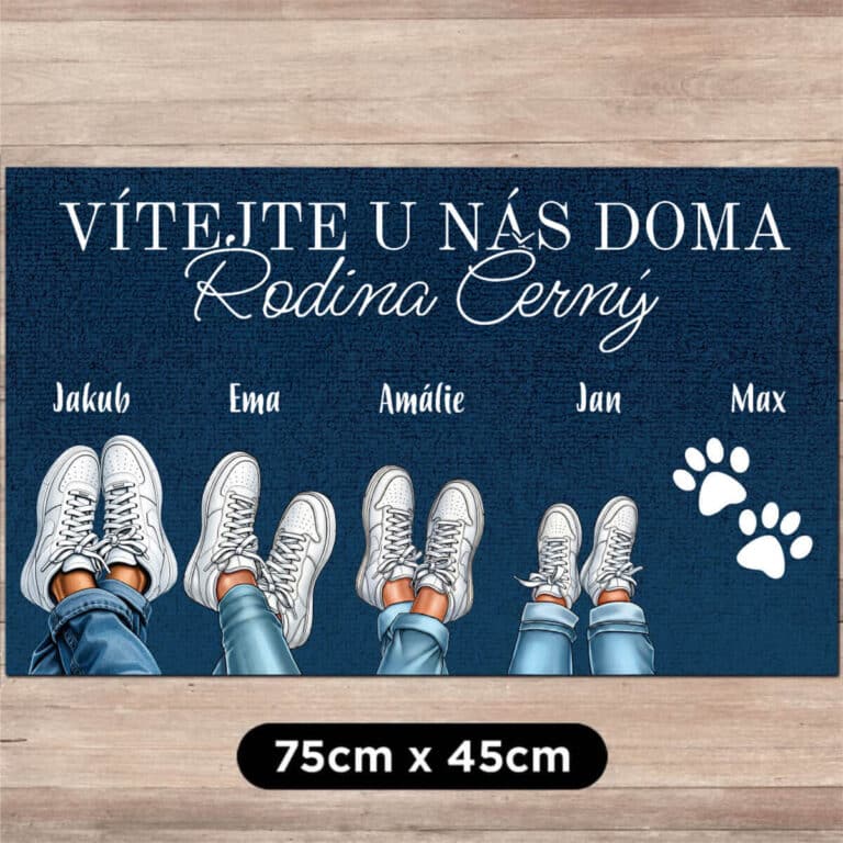 Personalizovaná rohožka - Rodinné tenisky