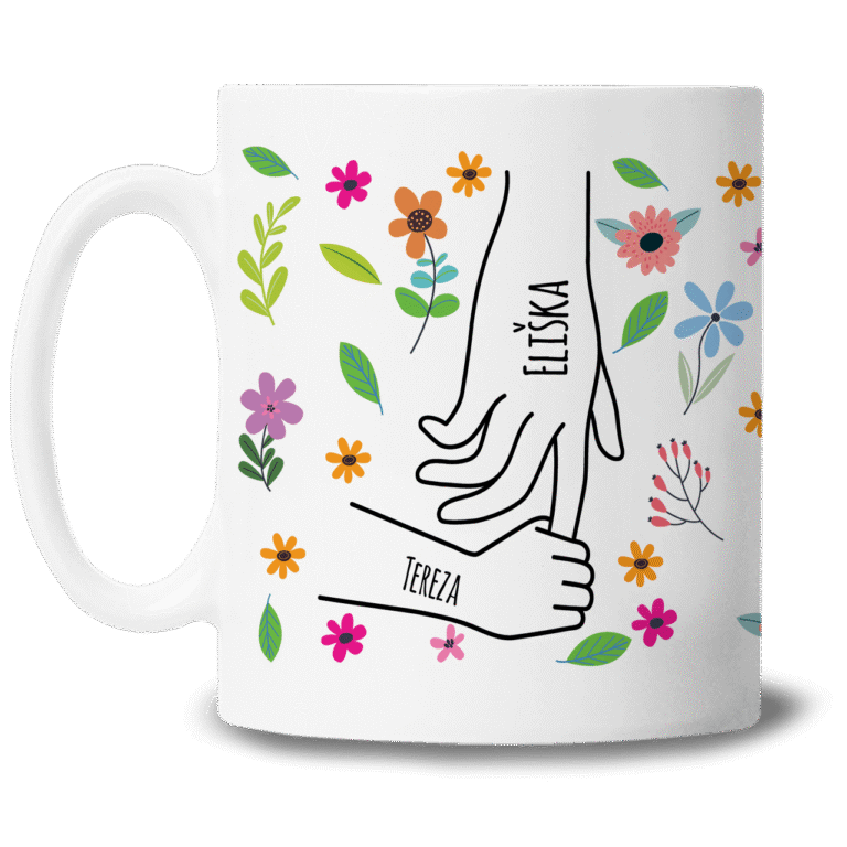 Personalizovaný hrnek pro maminku a babičku – Držíme se za ruce