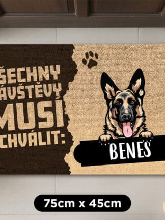 Personalizovaná rohožka – Návštěvy musí být schváleny