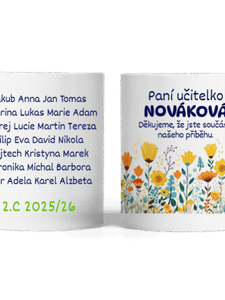 Personalizovaný hrnek - Děkujeme, paní učitelko