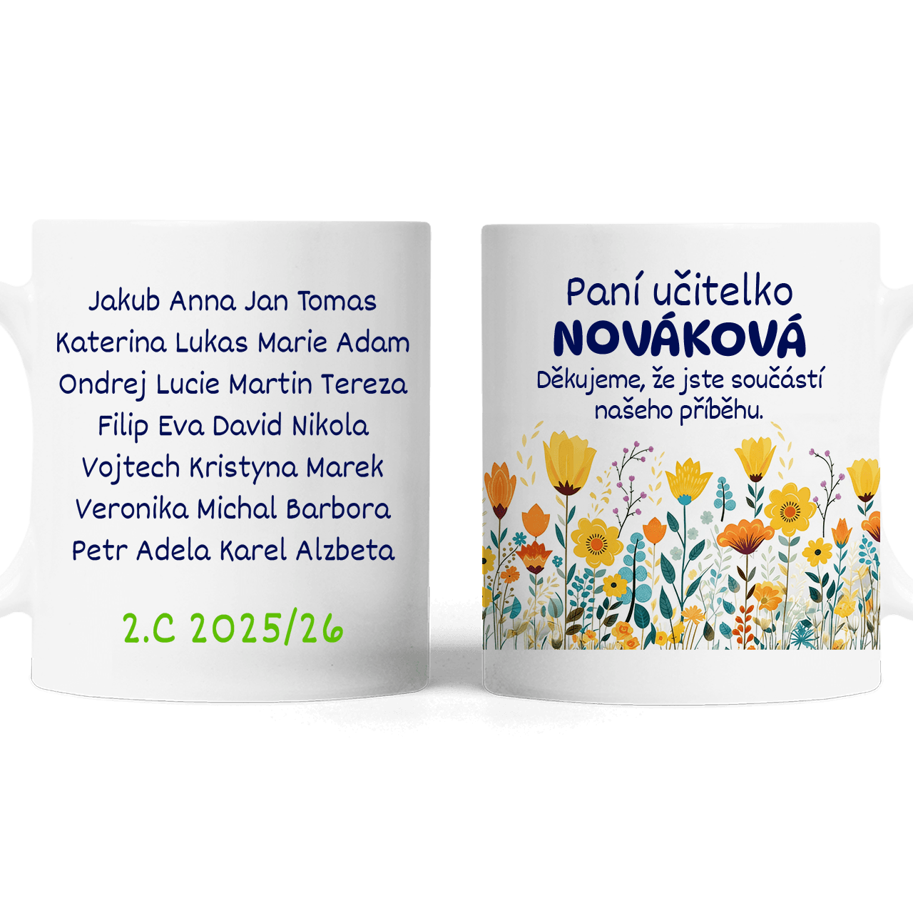 Personalizovaný hrnek - Děkujeme, paní učitelko