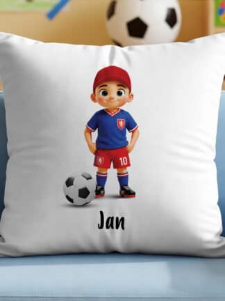Personalizovaný polštář – Fotbalový fanoušek