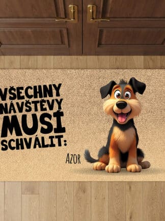 Personalizovaná rohožka - Všechny návštěvy musí schválit