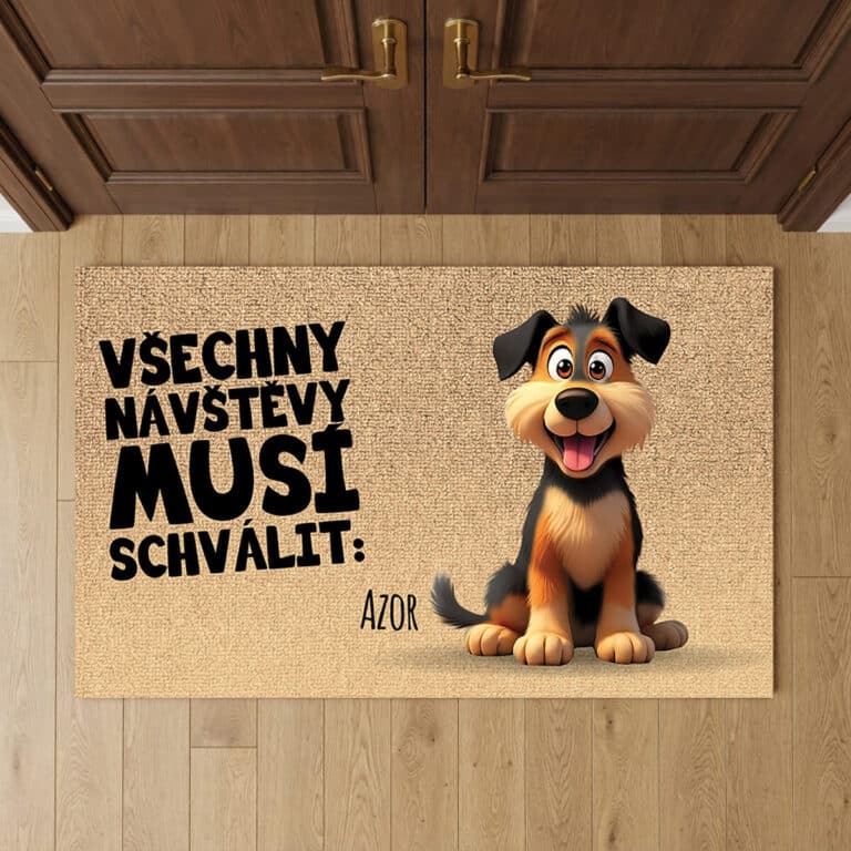 Personalizovaná rohožka - Všechny návštěvy musí schválit