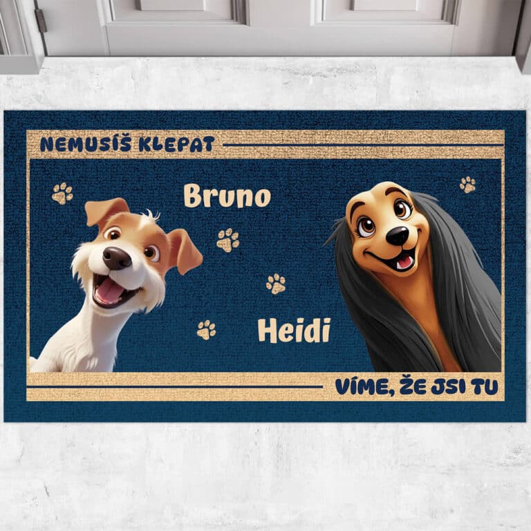 Personalizovaná rohožka - Nemusíš klepat