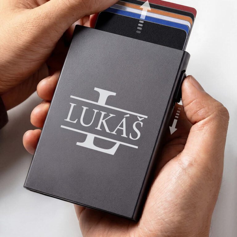 Personalizované hliníkové pouzdro na karty