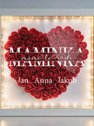 Personalizovaný květinový box – LOVE